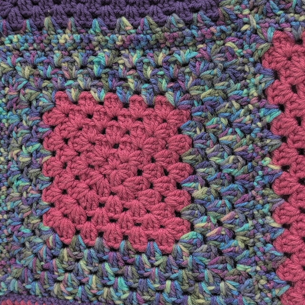 Colorful Crochet Blanket/Throw - Picture 2 of 7